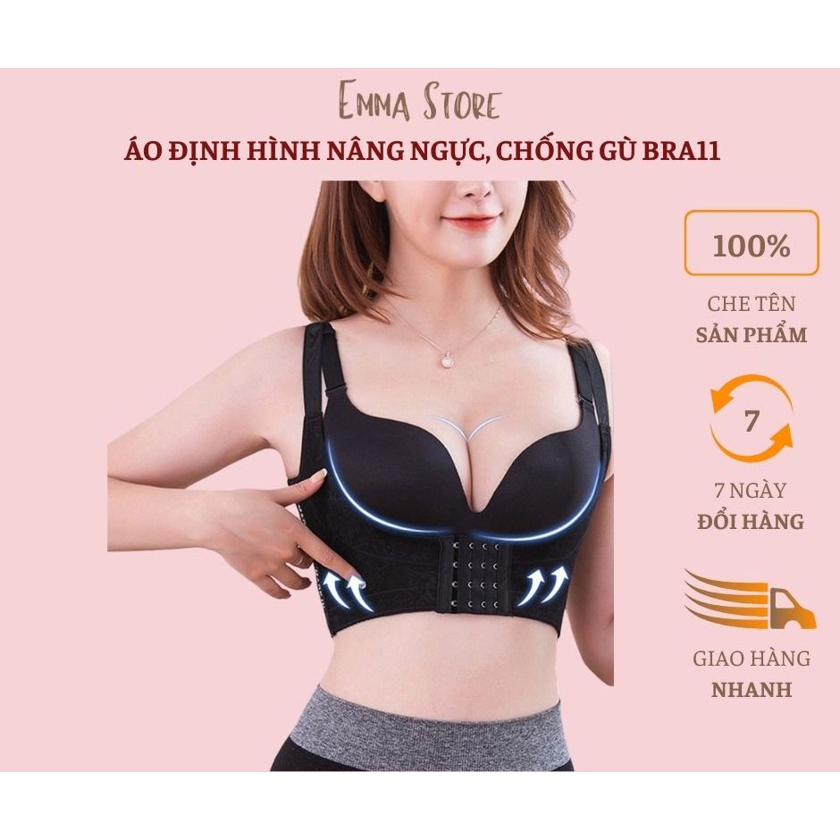 [Áo ngực mặc áo dài] Áo Định Hình Nâng Ngực Emma Store, Áo Lót Nữ Đúc Su Che Mỡ, Chống Gù Lưng BRA11