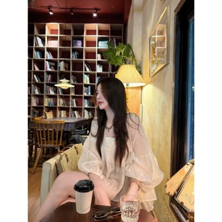 (TẶNG KÈM ÁO QUÂY) Áo babydoll voan tơ xốp mỏng tay phồng vạt xoè