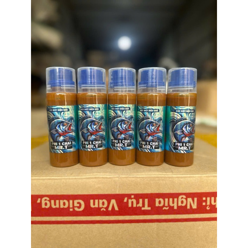 { Mr.T} Phi 1 chai - mồi câu cá rô phi siêu nhạy - chai chiết từ combo rô phi Mrt - mồi câu cá chuyê