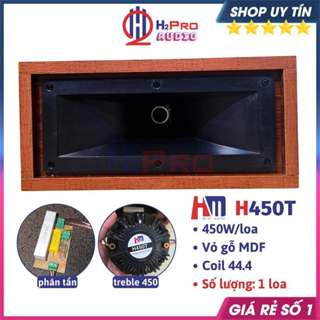 Loa Treble Kèn 250, 450 HM Thùng Gỗ  450W (Giá 1 Cái) Có Phân Tần, Loa Siêu Tép Rời HM H250T, H450T