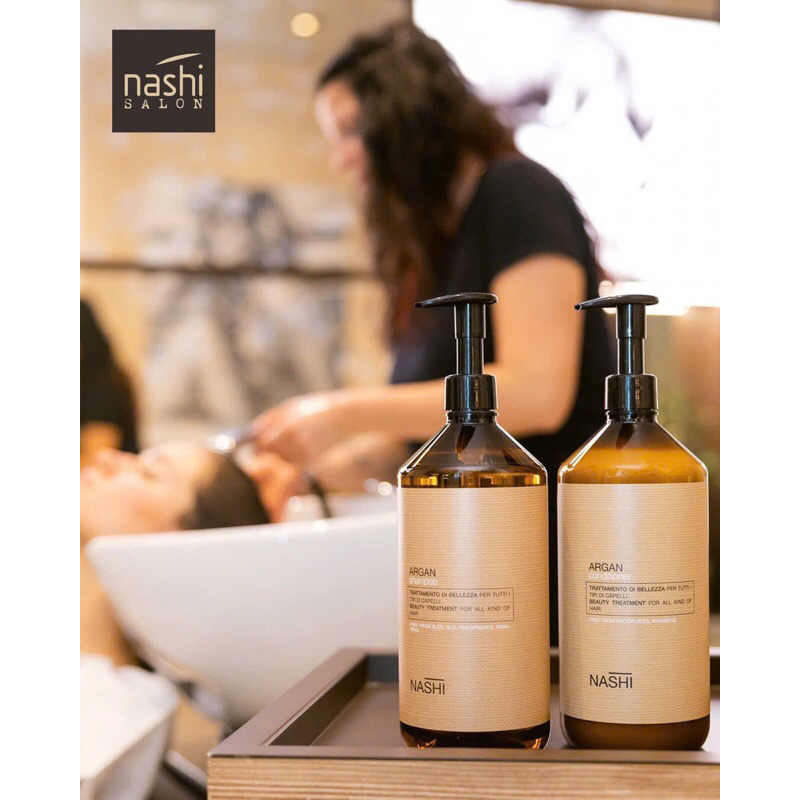 cặp gội xả hồi tóc nashi argan 1000ml