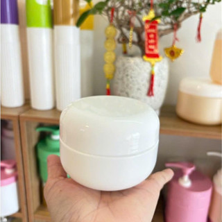[Combo 10 cái] Hủ nhựa đựng kem nắp bầu 100g, 150g, thân trắng dễ thương