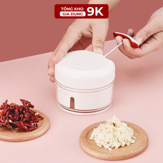 Máy Xay Cầm Tay Đa Năng, Máy Xay Mini, Máy Xay Bằng Tay, Nhỏ Gọn Xay Hành Tỏi, Đồ Ăn Dặm Cho Bé, Rau Củ. TKVA 106 -