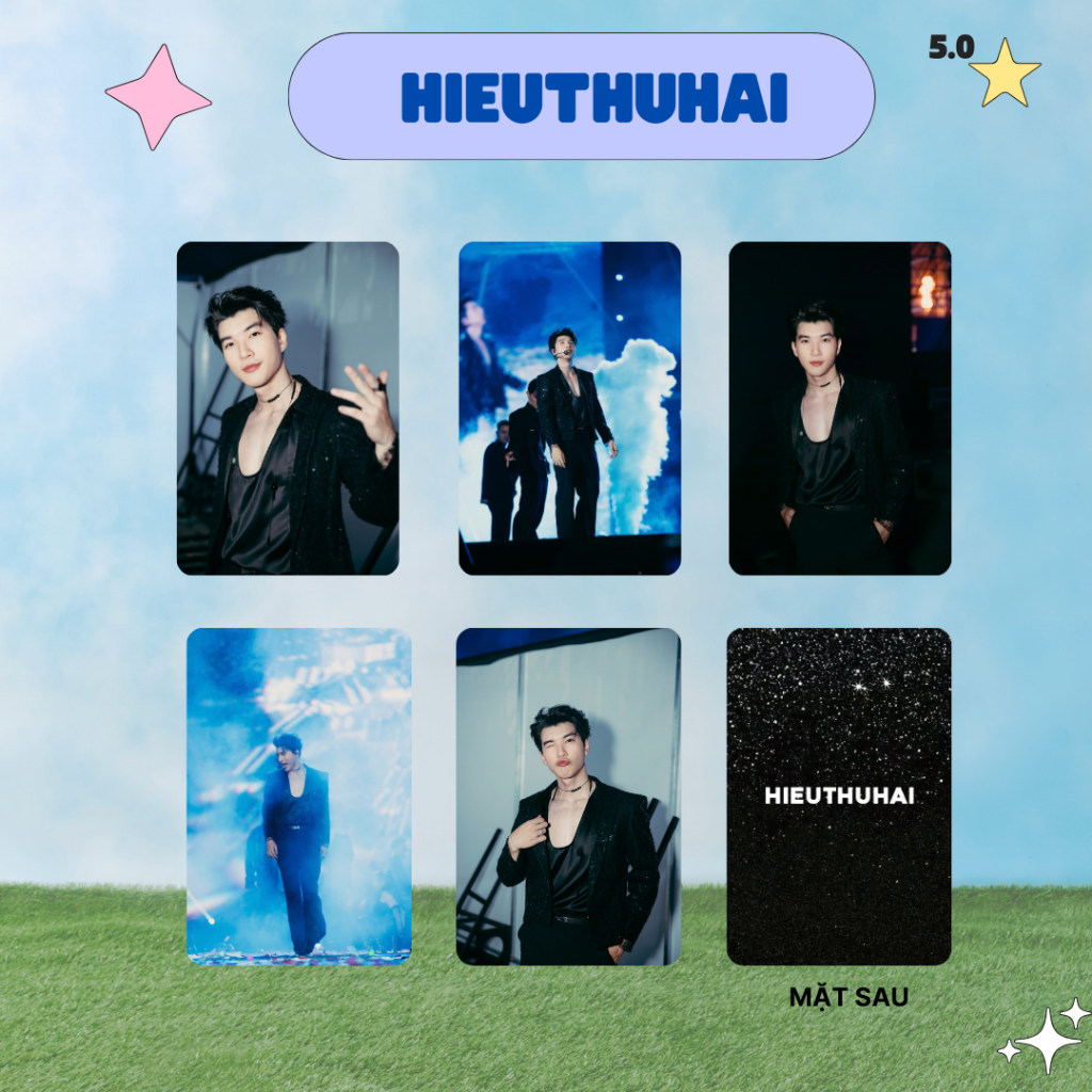 [UNOFF] Card bo góc HIEUTHUHAI - Bản 7 - Card Bo Góc Unofficial - Cán nhám 2 mặt