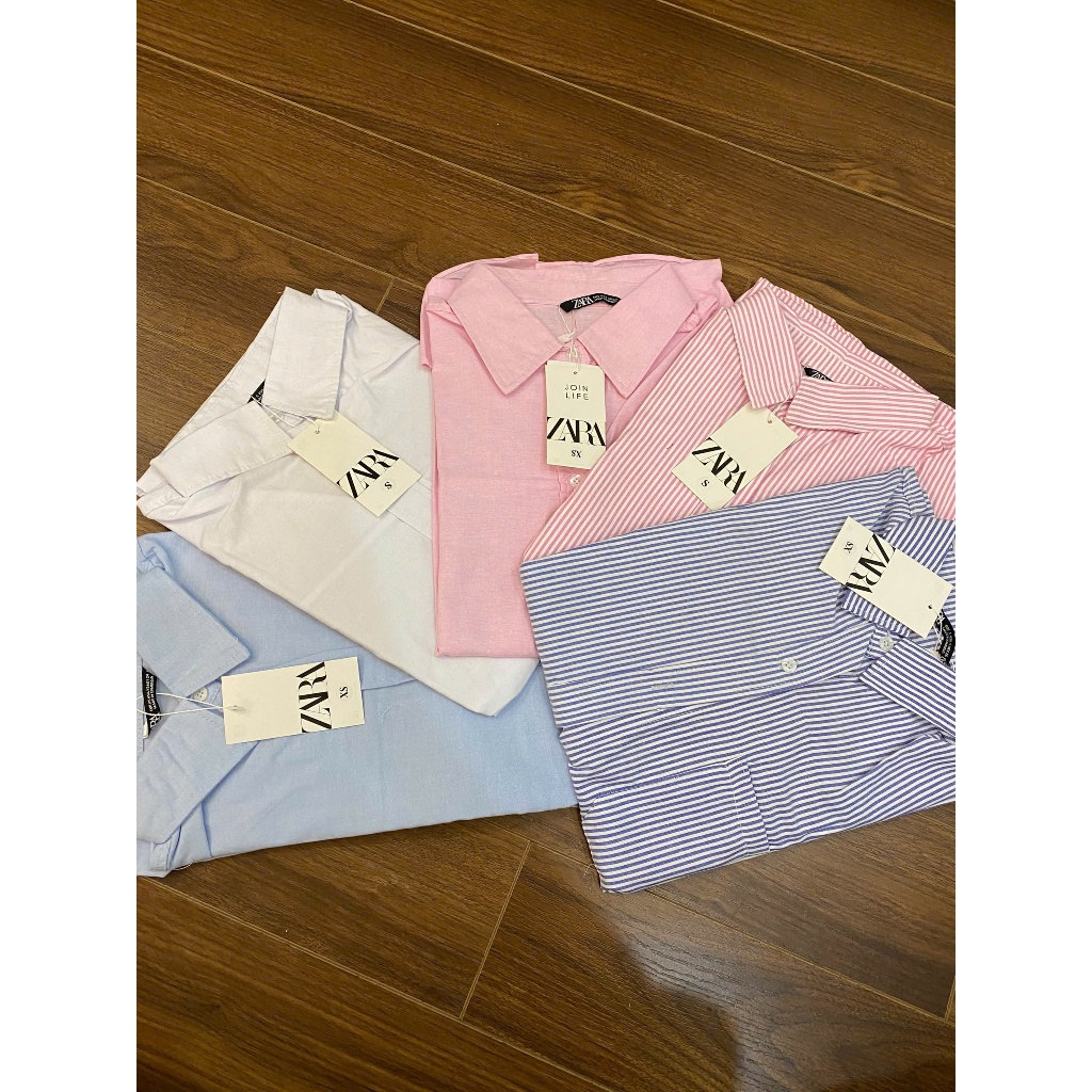 Áo sơ mi nữ Zar hồng  - Chất Oxford Linen cao cấp, form rộng giấu quần, nhẹ nhàng, nữ tính | BigBuy360 - bigbuy360.vn