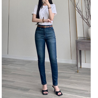 Quần Skinny Jeans Nữ REDE S-03D Co Giãn Nhẹ, Lưng Cao, Ôm Chân Tôn Dáng Wash Rêu Thời Trang