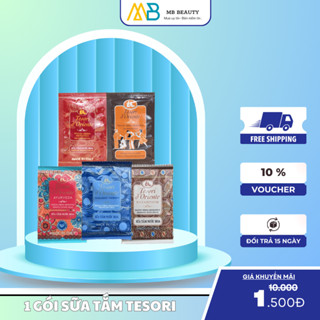 [ Hàng Mẫu Thử ] Gói Sữa Tắm Nước Hoa Lưu Hương Tesori D'Oriente 7ml-9ml