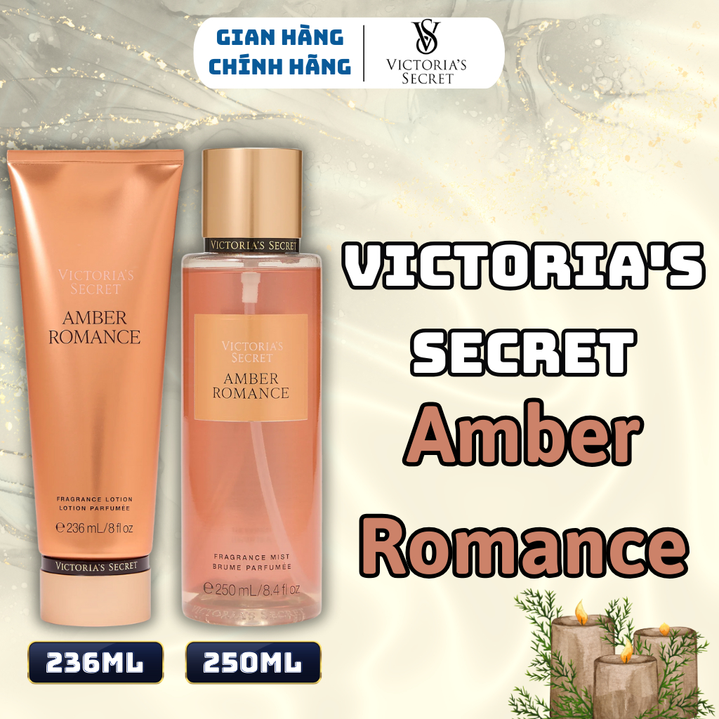  Body Mist Victoria Secret Chính Hãng Amber Romance Xịt Thơm Body Toàn Thân Hương Nước Hoa 250ml 