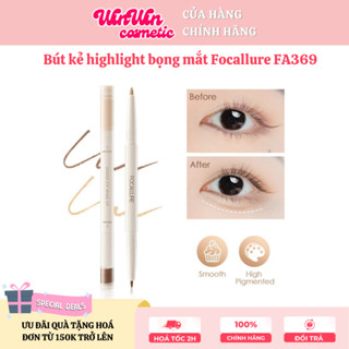Bút kẻ highlight bọng mắt Focallure FA369 2 trong 1 tạo khối mũi sống mũi cao dễ kẻ gel kẻ mịn không kem không trôi