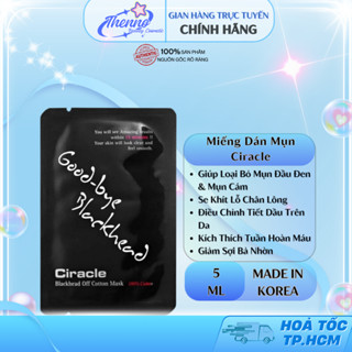 Miếng Dán Mụn,Đẩy Mụn Đầu Đen Trên Mũi Ciracle Goodbye Blackhead 5ml Hàn Quốc