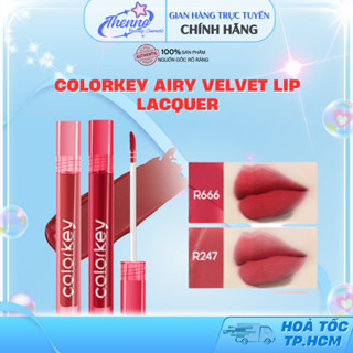 Son Kem Lì Mịn Mượt Colorkey Airy Velvet Lip Lacquer 3g