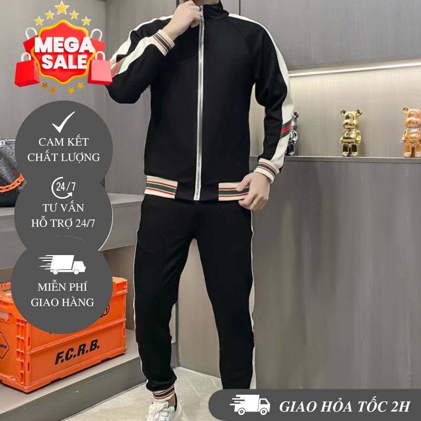 Bộ thu đông nam ,Bộ quần áo nam thu đông cao cấp, Bộ quần áo nỉ nam thu đông co giãn thoáng khí