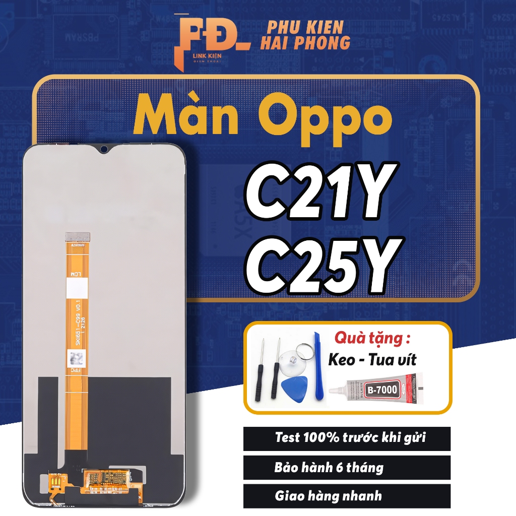 Ꮇàn Oppo C21Y/ C25Y - Chất Lượng Cao, Tặng Kèm Keo + Bộ Sửa ChữaHình Điện Thoại Oppo C21Y/ C25Y - Ch