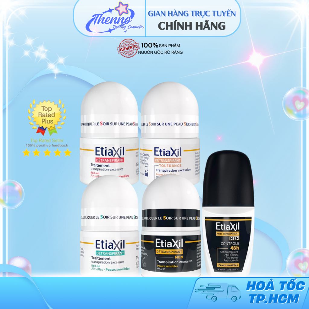 Lăn Khử Mùi Etiaxil Detranspirant Kiểm Soát Mồ Hôi Chuyên Sâu Đến 72h 15ml