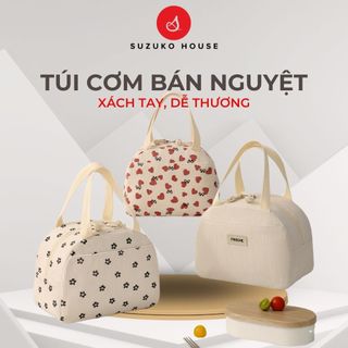  Túi cơm trưa văn phòng dễ thương SUZUKO HOUSE Túi cầm tay thời trang nữ đi làm công sở đi chơi du lịch TC36 