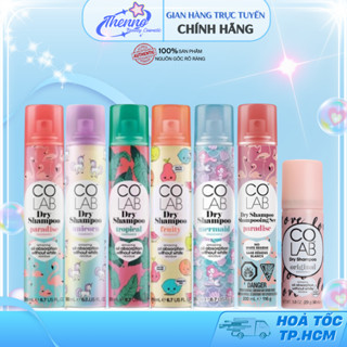 Dầu Gội Khô Colab Dry Shampoo 200ml, Phiên Bản Mới, Trọn Bộ Mùi Hương, Tóc Sạch Bồng Bềnh Vào Nếp