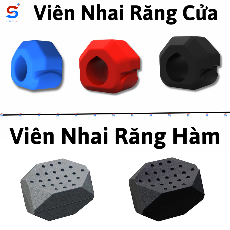 [SPORTPLUS] Viên tập cơ hàm JAWLINER, Dụng cụ nhai Silicon tập cơ mặt, giảm mỡ mặt chewing, mewing