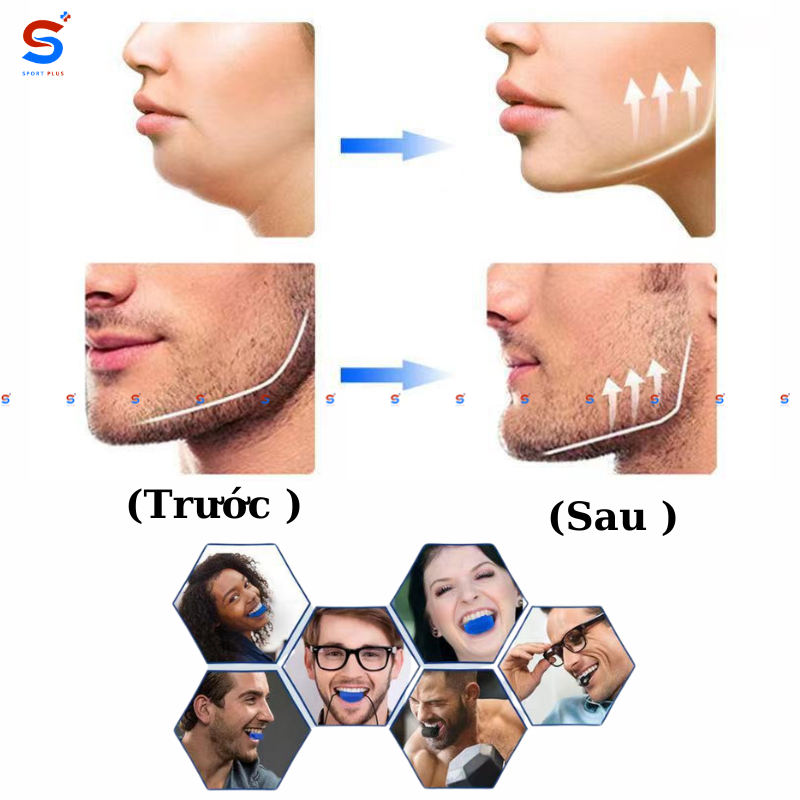 Dụng cụ bóng tập cơ hàm chewing, mewing, cải thiện mặt nọng/lệch chất liệu Silicon Gel [SPORTPLUS]