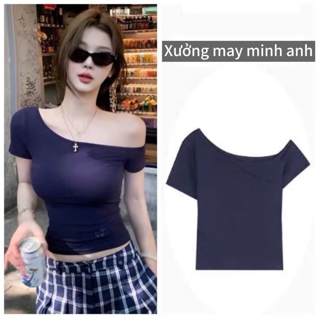 Áo Thun Ngắn Tay Cổ Trễ Nhiều Màu Dành Cho Nữ Mùa Hè Phong Cách Mới MA378 | BigBuy360 - bigbuy360.vn