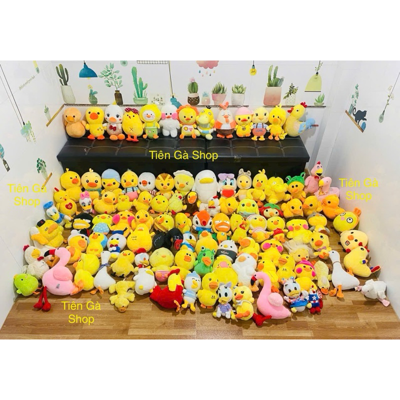 gấu bông con vịt con gà con hồng hạc