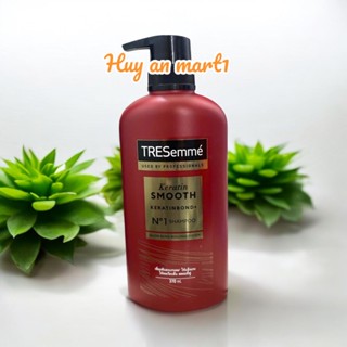 Dầu gội đầu TRESEMME Keratin Smooth màu đỏ-Thái Lan 370 ML 5 TRONG 1 SUÔN MƯỢT VÀO NẾP