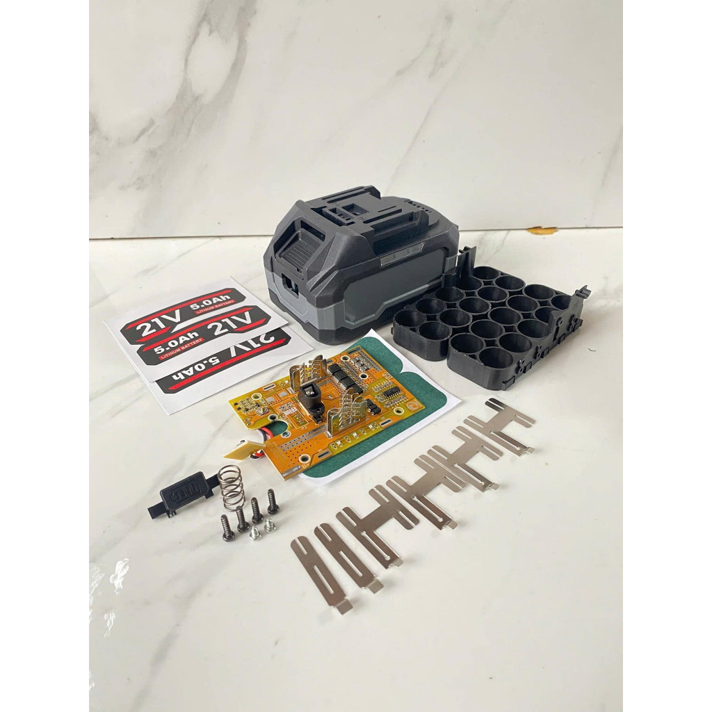 Makita 18V Loại 10cell và 15cell Đóng các lõi cell 18650 SS 25R, VTC5D, EVE25p mới, Highstar mới với