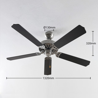 Quạt Trần Lindby Ruhne, Cánh Gỗ, Có Điều Khiển, Siêu Sang, Nhập Đức, BH 12 Tháng, Giadungnhap