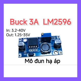 LM2596 Mô đun hạ áp 3A điều chỉnh điện áp 3.2-35v xuống 1-30v DIY -