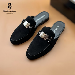 Sục nam thời trang mới nhất, giày sục nam hoạ tiết - Mã SN208 ( Ảnh và video độc quyền - có hộp )