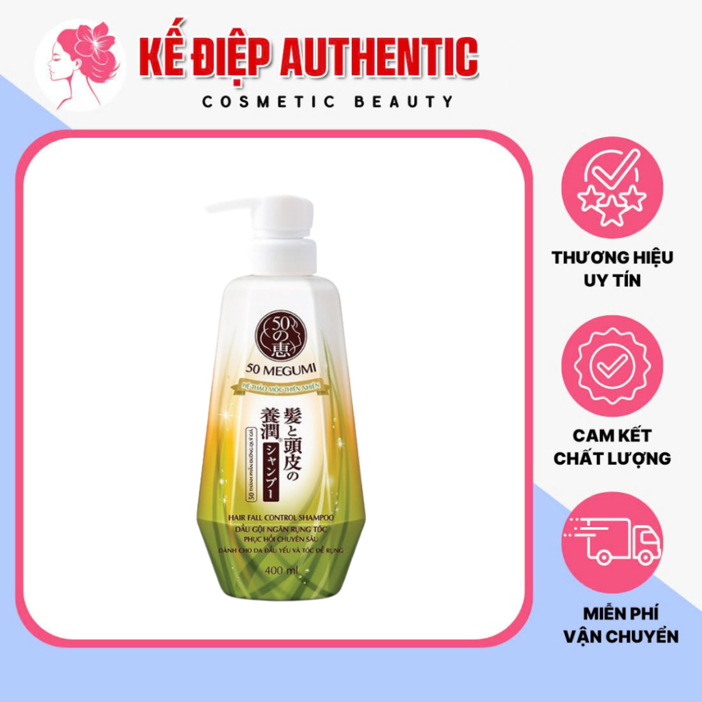 Dầu gội ngăn rụng tóc 50 Megumi Hair Fall Control Shampoo 150ml