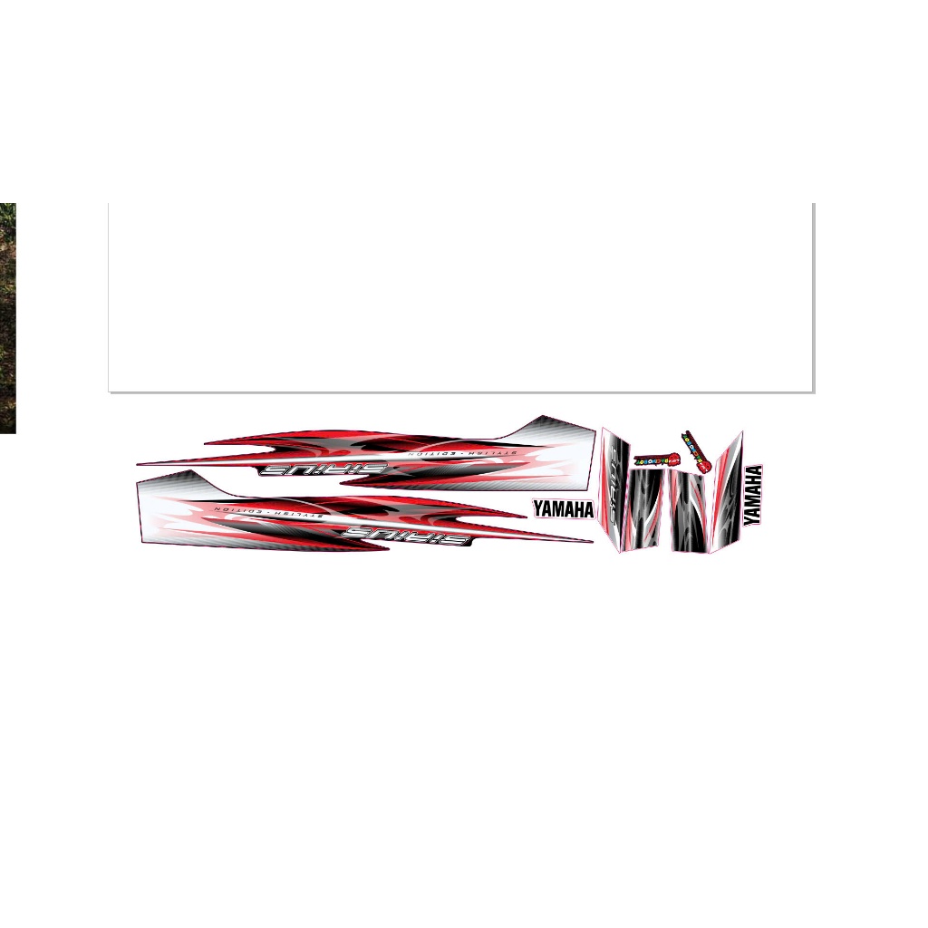 TEM RỜI SIRIUS ZIN XE TRẮNG DEN PHỐI ĐỎ CANDY