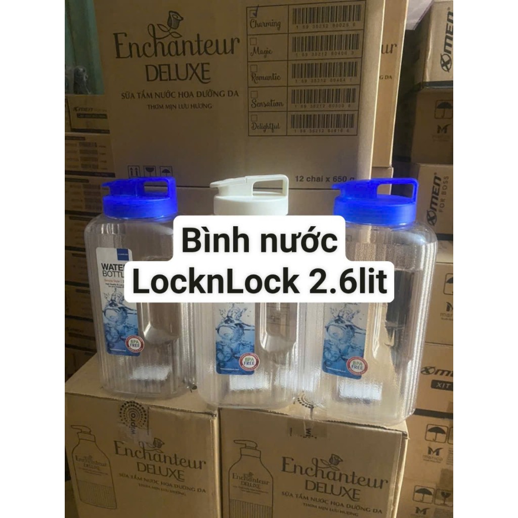 Bình nước AQUA LocknLock HAP739W - HAP739B dung tích 2.6lit hàng chính hãng