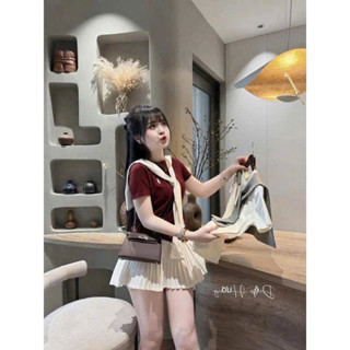  Sét áo phông ngựa kèm khăn + chân váy siêu hot hit 2025 from 65kg 