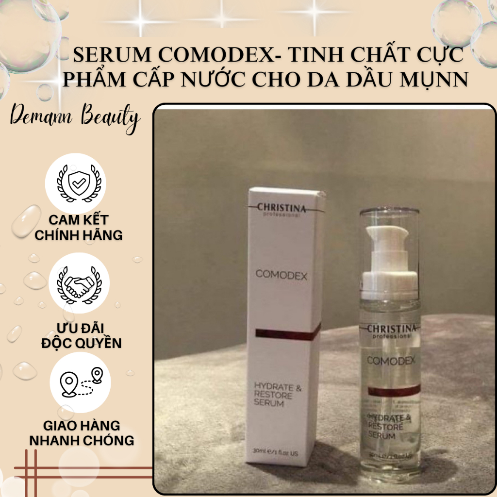 [Nhập khẩu] Serum COMODEX- tinh chất cực phẩm cấp nước cho da dầu mụnn