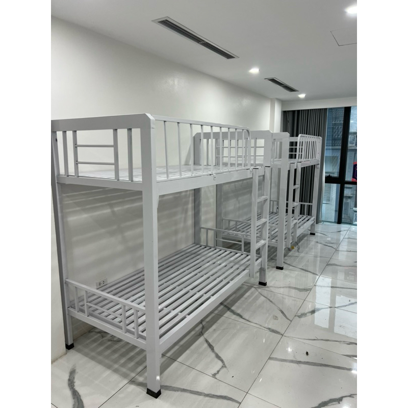 Giường sắt 2 tầng hộp 48 rộng 1m2/1m2 Hà Nội