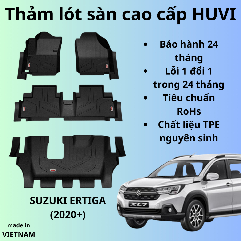Thảm lót sàn cao cấp HUVI SUZUKI ERTIGA (2020+)