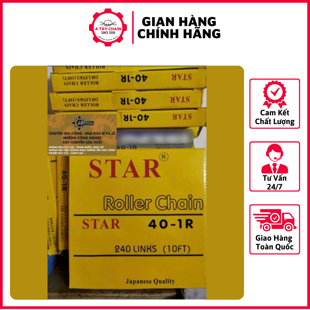 Sên Xích 06B STAR/KANA - 35 STAR/KANA -40 STAR/KANA (Hộp 3 Mét)