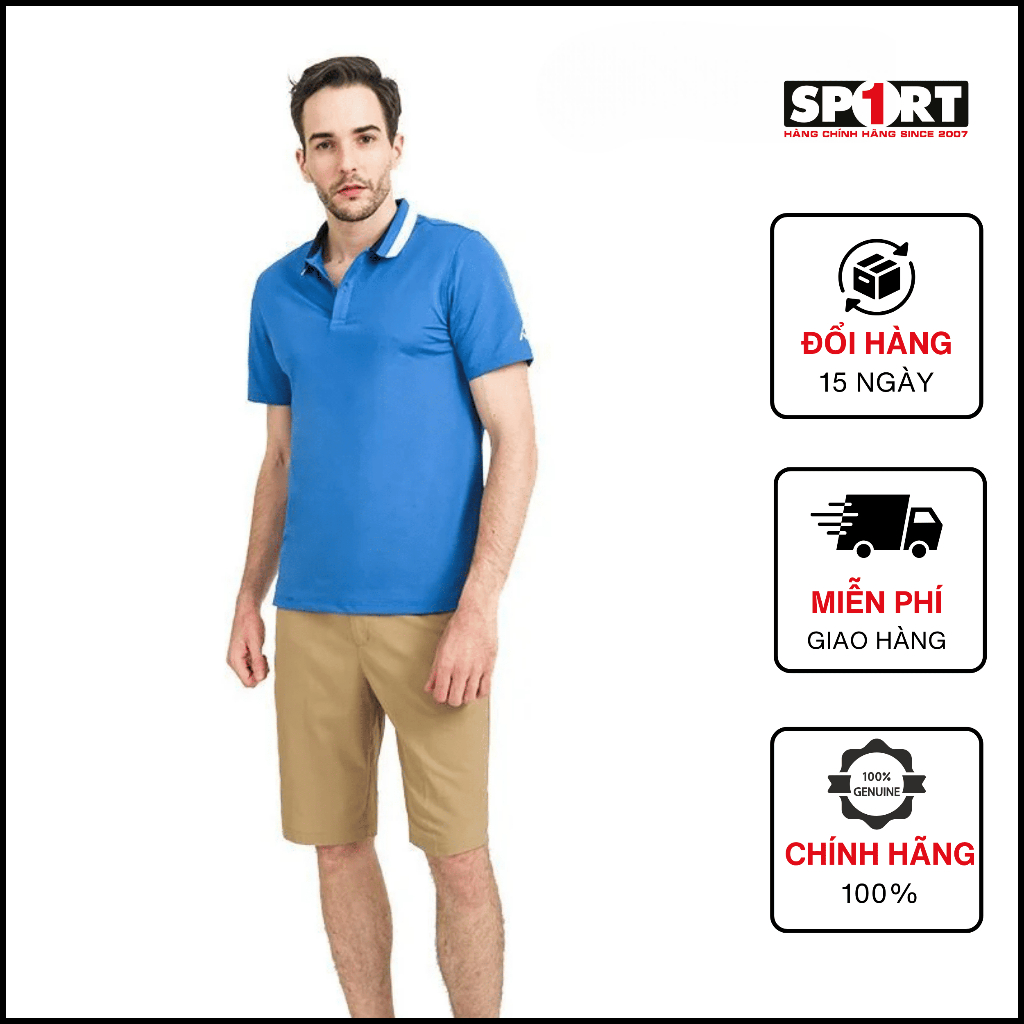 Áo Polo men AM MP100 prenchblue - Polo Cao Cấp Thoáng Mát, Thanh Lịch, Dễ Phối Đồ