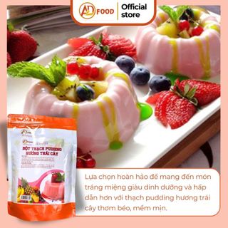 gói 1kg bột thạch pudding vị trái cây thơm ngon