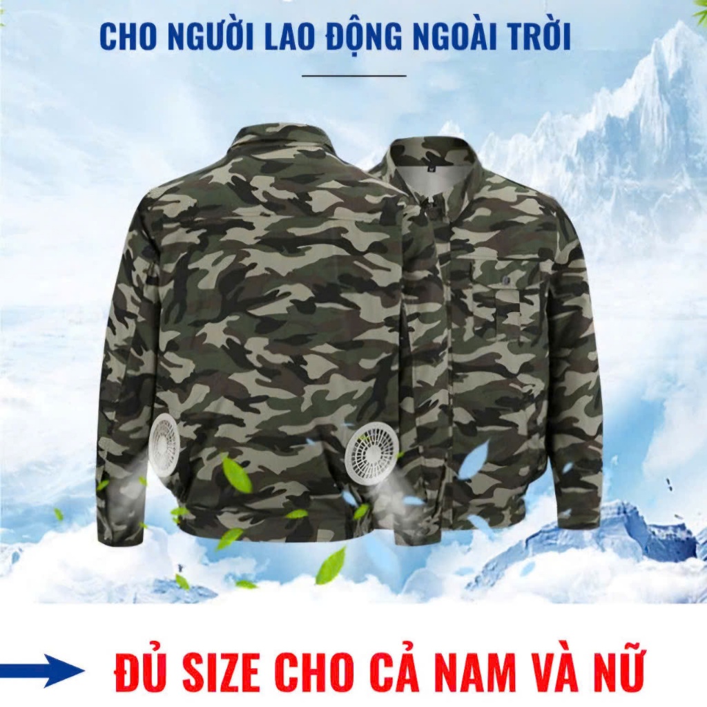 Áo Điều Hoà Nhật Bản Quạt Gió 24V 94000mAh siêu khoẻ , Bộ áo điều hoà Japan Akita MLS chính hãng