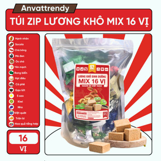   TIẾT KIỆM  Lương Khô Mix 15 Vị Lương Khô Ngon Lương Khô Mini Hạt Dinh Dưỡng Hoa Quả Thơm Ngon 