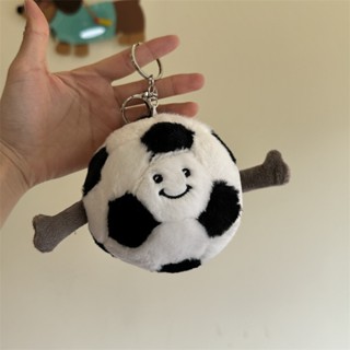 🧸Keychain Móc Khóa Gấu Bông Phong Cách Ins - Treo Dễ Thương Hình Bóng Rổ, Bóng Đá, Cầu Lông, Bóng Chuyền.