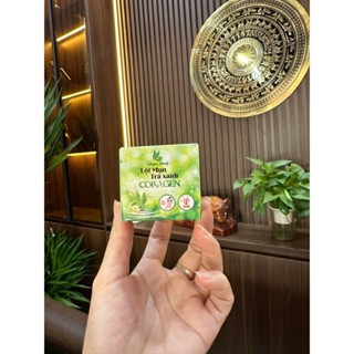   CHÍNH HÃNG  BỘT Lột mụn trà xanh collagen VIBeauty,hộp 50g lột sạch mụn đầu đen mụn cám sợi bả nhờn. 