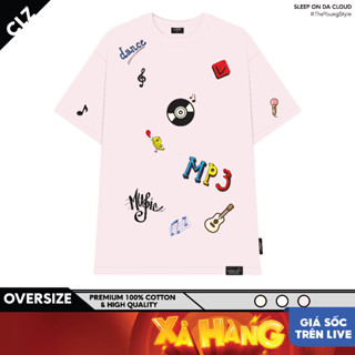 [BIG SALE] Áo phông nữ unisex tay lỡ thun nam form rộng local brand basic cổ tròn oversize cotton CLOUDZY MUSIC