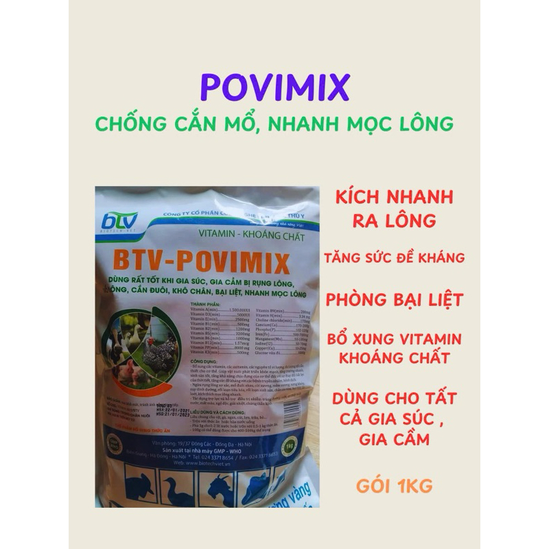 Nhanh mọc lông, chống cắn mổ 1kg