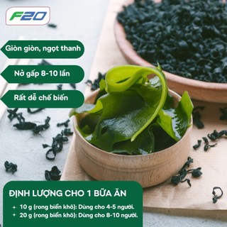  Rong biển khô Wakame Gói 100g - Rong biển nấu canh Hàn Quốc lá xanh ngon thanh mát 