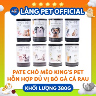 [CAM KẾT GIÁ RẺ NHẤT CHÍNH HÃNG] Pate Cho Chó Mèo King’s Pet Lon 380g hỗn hợp đủ vị - HẠN SỬ DỤNG XA