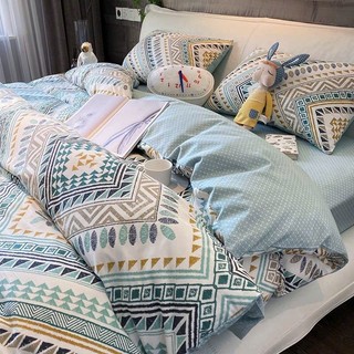  Bộ Chăn Ga Cotton Living Organic 4 món Vỏ Chăn,Ga,Vỏ Gối   Không Kèm Ruột   Hàng Nhập Khẩu 