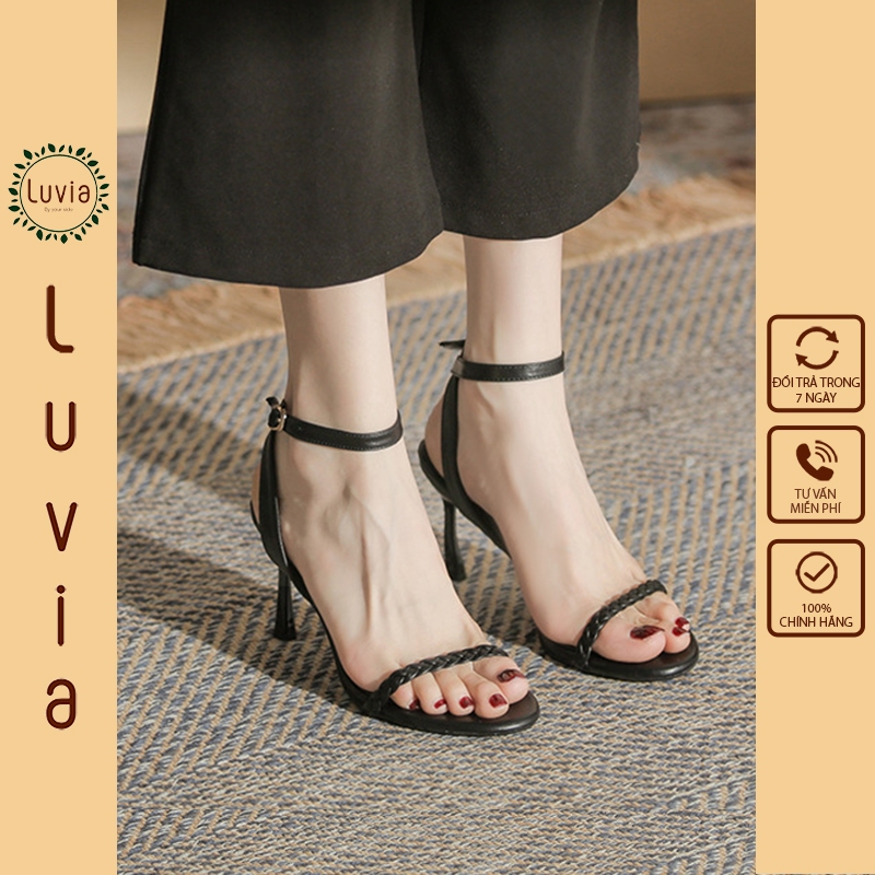 Giày cao gót 7 phân sandal gót nhọn quai mảnh Luvia X161CG
