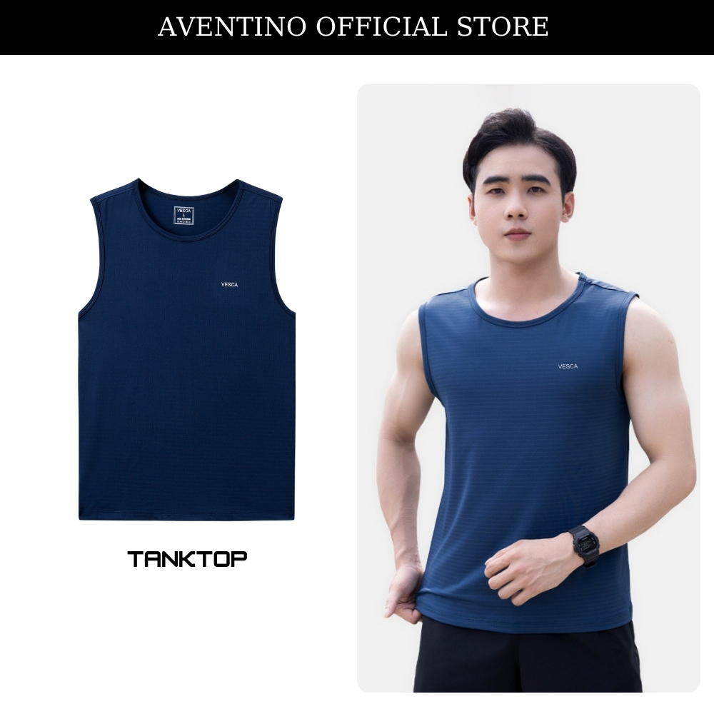 Áo Ba Lỗ Nam Công Nghệ Tanktop Sát Nách Vải Thun Lỗ Coolmax Thoáng Khí Siêu Mát AVENTINO B2